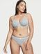 Трусики-стринги женские хлопковые Victoria's Secret Logo Cotton Thong Panty серые kzr-6h5-2bk фото 2