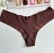Трусики-стринги женские бесшовные Victoria's Secret No-Show Thong Panty коричневые 6y0-jp7-p32 фото 2