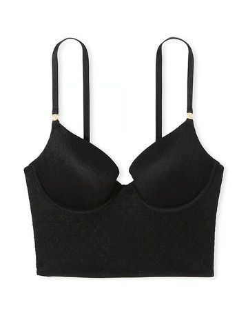 Бюсттье-корсет черный Victoria's Secret Icon by Victoria's Secret Push-Up Corset Top 4m3-4xh-iwq фото