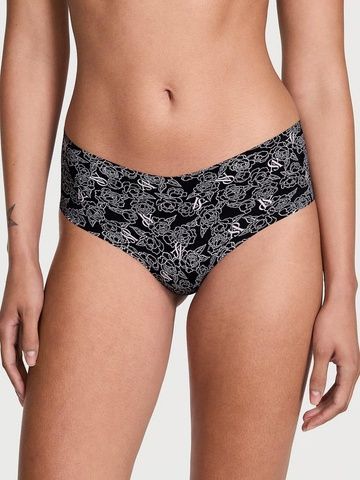 Трусики-чики женские бесшовные Victoria's Secret No-Show Cheeky Panty черные q07-y3s-7pf фото