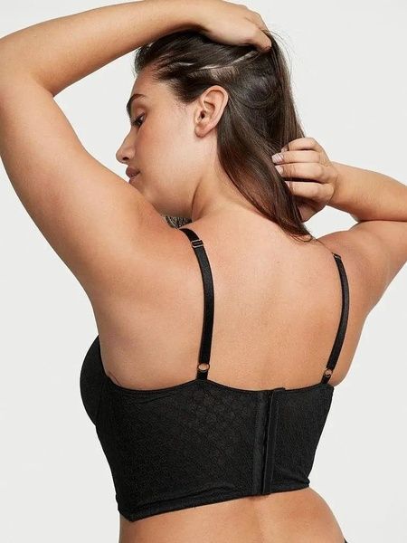 Бюстьє-корсет чорний Victoria's Secret Icon by Victoria's Secret Push-Up Corset Top 4m3-4xh-iwq фото