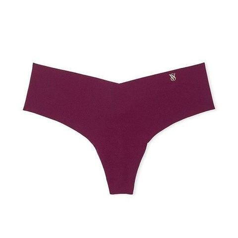 Трусики-стринги женские бесшовные Victoria's Secret No-Show Thong Panty бордовые 2vf-alp-00z фото