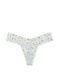 Трусики-стрінги жіночі Victoria's Secret Lace-Up Lace Thong Panty блакитні 6x9-tzs-uby фото 2