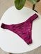 Трусики-стринги женские кружевные PINK Victoria's Secret Logo High-Leg Thong бордовые  eud-hb9-xl5 фото 1