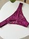 Трусики-стринги женские кружевные PINK Victoria's Secret Logo High-Leg Thong бордовые  eud-hb9-xl5 фото 3