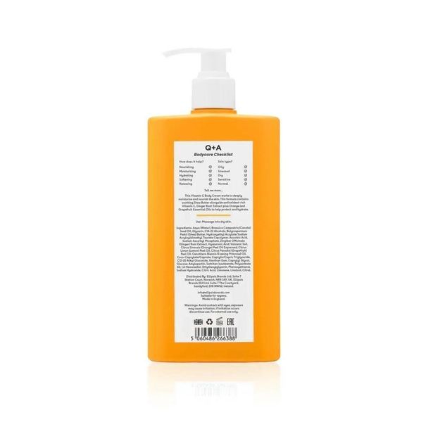 Крем для тела с витамином C+A Vitamin C Body Cream 250 мл 5060486266388 фото