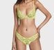 Трусики-стринги женские люксовые кружевные Victoria's Secret Satin Ziggy Glam Floral Embroidery желтые caw-r6o-6ak фото 4