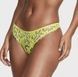 Трусики-стринги женские люксовые кружевные Victoria's Secret Satin Ziggy Glam Floral Embroidery желтые caw-r6o-6ak фото 1