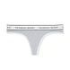 Трусики-стринги женские хлопковые Victoria's Secret Logo Cotton Thong Panty серые kzr-6h5-2bk фото 3