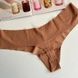 Трусики-стрінги жіночі безшовні Victoria's Secret No-Show Thong Panty бежеві ssl-6s5-ee3 фото 2