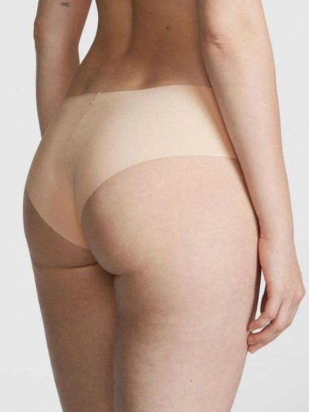 Трусики-чики женские бесшовные PINK Victoria's Secret No-Show Cheeky Panty бежевые  qur-8c8-0er фото