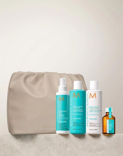 Набір для об'єму волосся (шампунь+кондиціонер+олія+міст) Moroccanoil 250 мл+250 мл+25 мл+160 мл 800951 фото