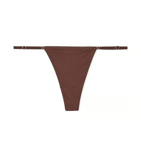 Трусики-стринги женские люксовые Victoria's Secret Adjustable String Thong Panty коричневые naz-11s-n75 фото