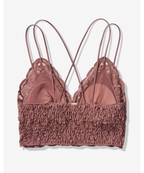 Бюстгальтер-бралет PINK Victoria's Secret Lace Bralette коричневий 0b9-c5b фото