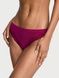 Трусики-бикини женские из микрофибры Victoria's Secret Seamless Rib Lace-Trim Bikini Panty бордовые  vu2-l55-caa фото 1