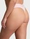 Трусики-стрінги жіночі бавовняні з логотипом Victoria's Secret Logo Cotton Thong Panty рожеві 261-6xb-m46 фото 2