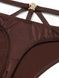 Трусики-стринги женские люксовые Victoria's Secret So Obsessed Strappy Thong Panty коричневые lq5-c06-7jr фото 3