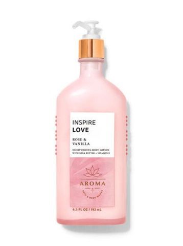 Парфюмированный лосьон для тела с дозатором INSPIRE LOVE (Rose Vanilla) Bath&Body Works, 192 г ic9-467 фото