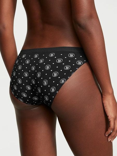 Трусики-бикини с микрофибры Victoria's Secret Seamless Bikini Panty черные 49y-9vp-gfv фото
