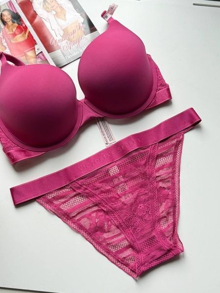 Бюстгальтер с пуш-ап Victoria's Secret розовый 5fl-mgu-xnx фото