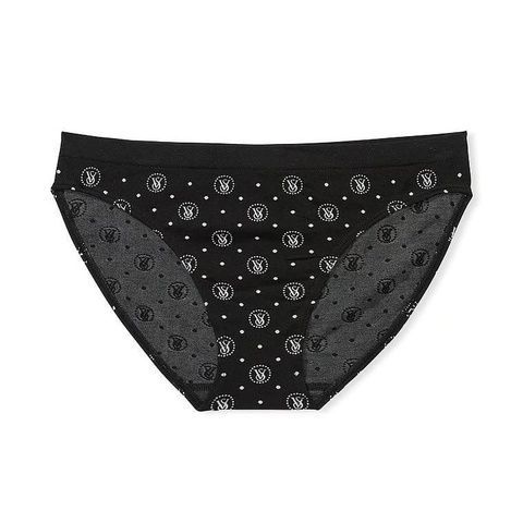 Трусики-бикини с микрофибры Victoria's Secret Seamless Bikini Panty черные 49y-9vp-gfv фото