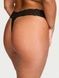 Трусики-стринги женские кружевные Victoria's Secret Lace Thong Panty черные 6zz-0ol-mx0 фото 3