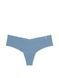 Трусики-стринги женские бесшовные Victoria's Secret No-Show Thong Panty голубые y5f-5f4-uly фото 2