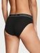 Трусики-хипстер женские Victoria's Secret Logo Cotton Lace-Waist Hiphugger Panty черные a09-pnj-sod фото 3