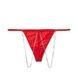 Стринги люксовые с цепочками красные Victoria's Secret Very Sexy Micro & Crystal Chain V-string Thong Panty e4x-07h-gd0 фото 4