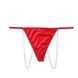 Стринги люксовые с цепочками красные Victoria's Secret Very Sexy Micro & Crystal Chain V-string Thong Panty e4x-07h-gd0 фото 3