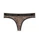 Трусики-стрінги жіночі бавовняні з лого Victoria's Secret Logo Cotton Thong Panty леопардові kmq-1iy-91k фото 1