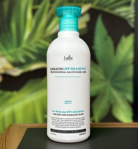Кератиновый шампунь для волос&nbsp;с комплексом аминокислот Keratin LPP Shampoo La'dor PH 6.0, 530 мл 8ba-782 фото