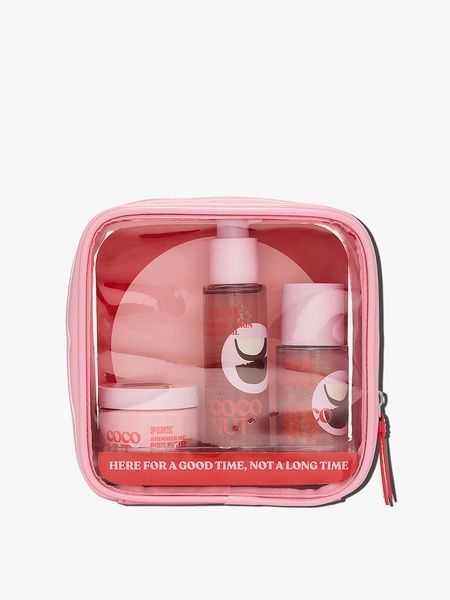 Подарочный набор Victoria's Secret PINK Coconut Let's Glow Away Shimmer Travel Set 25166996 фото