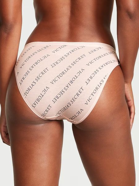 Трусики-бикини женские хлопковые Victoria's Secret Stretch Cotton Bikini Panty розовые, Трусики-бикини r9n-2o7-syw фото