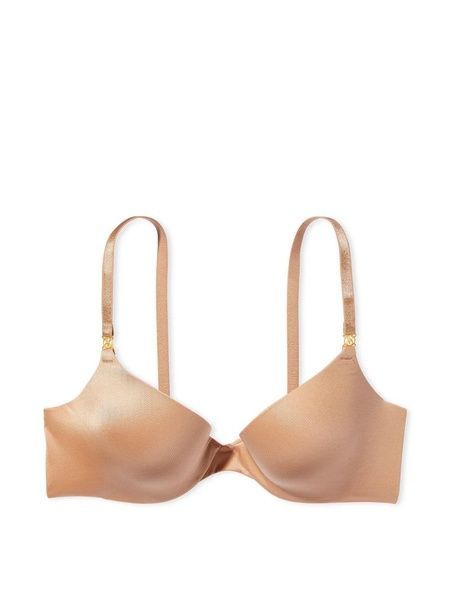 Бюстгальтер з пуш-ап Victoria's Secret Smooth Push-Up Demi Bra бежевий wzm-zhu-amh фото
