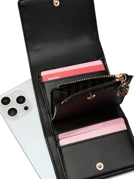 Міні-гаманець чорний Victoria's Secret Small Flap Wallet 27107922 фото
