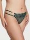 Трусики-стрінги жіночі люксові мереживні Victoria's Secret Shimmer Embroidery Strappy зелені dei-xdi-vfe фото 1