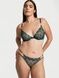 Трусики-стрінги жіночі люксові мереживні Victoria's Secret Shimmer Embroidery Strappy зелені dei-xdi-vfe фото 3