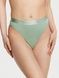 Трусики-стринги с высокой посадкой Victoria's Secret Logo Cotton High-Waist Thong Panty зеленые mxb-1kw-gcq фото 1