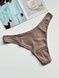 Трусики-стрінги жіночі PINK Victoria's Secret Thong Panty коричневі puq-1z6-ojm фото 2