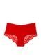 Трусики-чики женские бесшовные с кружевом Victoria's Secret No-Show Heart Mesh-Back Cheeky Panty красные pqa-2fk-ogr фото 1