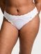 Трусики-бикини женские хлопковые Victoria's Secret Heart Eyelet Cotton Bikini Panty белые as4-18o-ipy фото 1