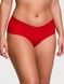 Трусики-чики женские бесшовные с кружевом Victoria's Secret No-Show Heart Mesh-Back Cheeky Panty красные pqa-2fk-ogr фото 2