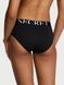 Трусики-хіпстери жіночі бавовняні Victoria's Secret Logo Cotton Hiphugger Panty чорні  oyu-sk6-3pm фото 3