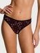 Трусики-бикини женские хлопковые Victoria's Secret Lace-Waist Bikini Panty черные b6o-vny-8lh фото 1