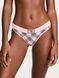 Трусики-стрінги жіночі бавовняні з логотипом Victoria's Secret Logo Cotton Shine Patch Thong Panty рожеві n7s-v1b-gr9 фото 1