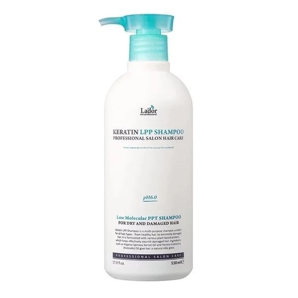 Кератиновый шампунь для волос&nbsp;с комплексом аминокислот Keratin LPP Shampoo La'dor PH 6.0, 530 мл 8ba-782 фото