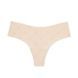 Трусики-стрінги жіночі безшовні PINK Victoria's Secret No-Show Thong Panty бежеві gvd-v4e-ejz фото 2