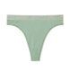 Трусики-стринги с высокой посадкой Victoria's Secret Logo Cotton High-Waist Thong Panty зеленые mxb-1kw-gcq фото 3