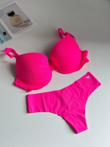 Бюстгальтер с пуш-ап PINK Victoria's Secret Push-Up Bra розовый bu8-a7k-0c5 фото